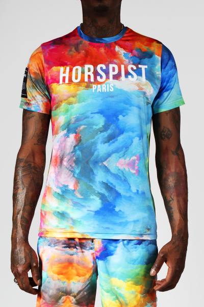 t shirt multicolore homme