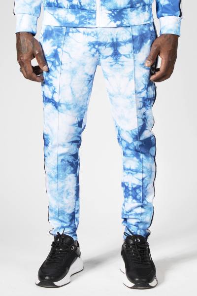 Pantalon de survêtement motifs bleus