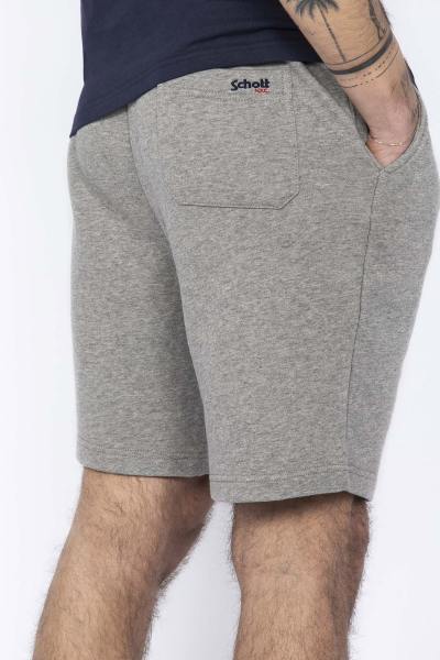 Shorts in cotone grigio erica