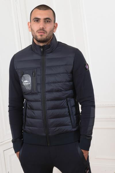 Blouson homme sportswear bleu marine