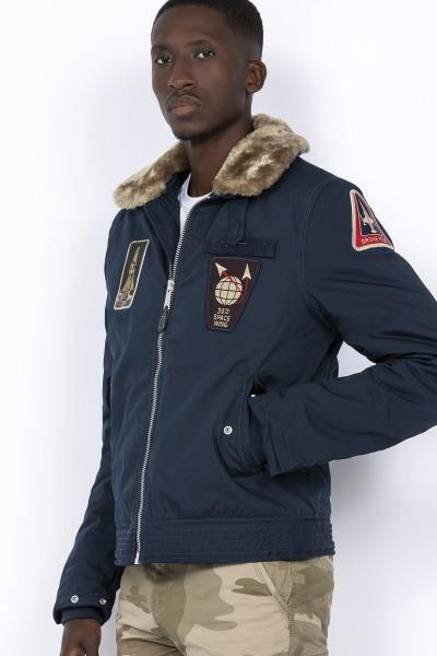 Blouson militaire avec col amovible