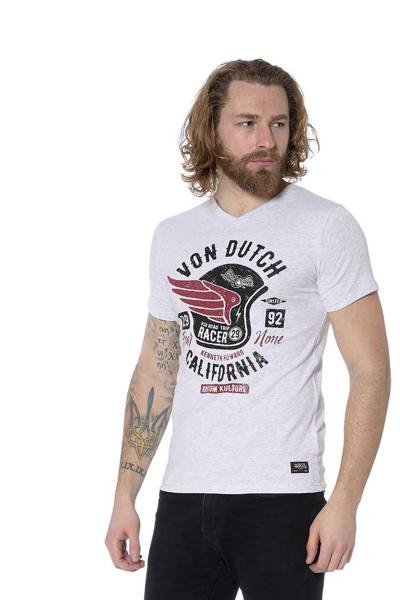 Tee-shirt blanc esprit motard