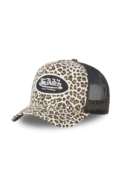Cappello con stampa leopardata