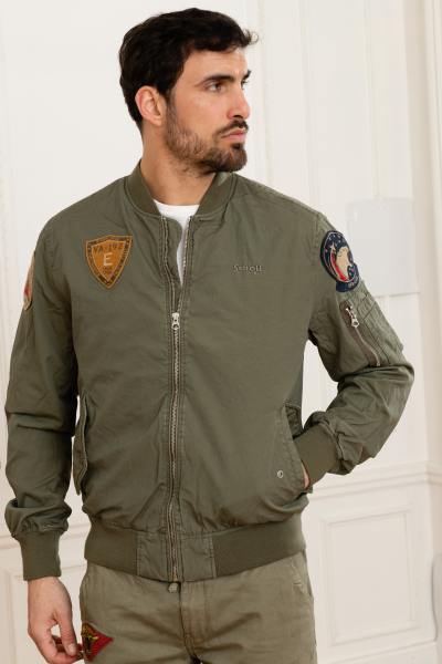 Blouson bomber militaire kaki