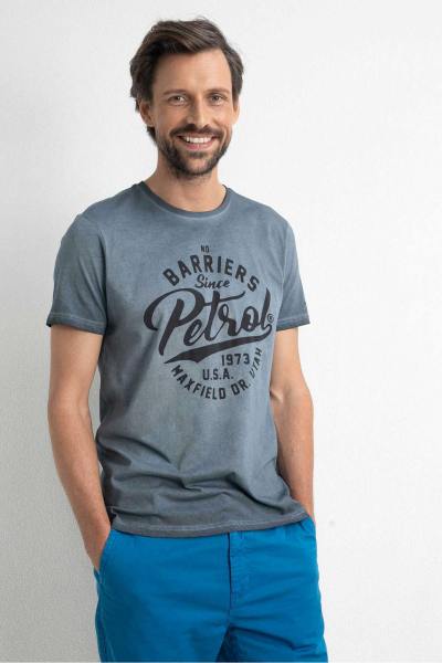 T-shirt da uomo con illustrazione sul petto