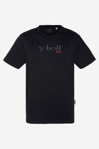 Maglietta nera con logo
