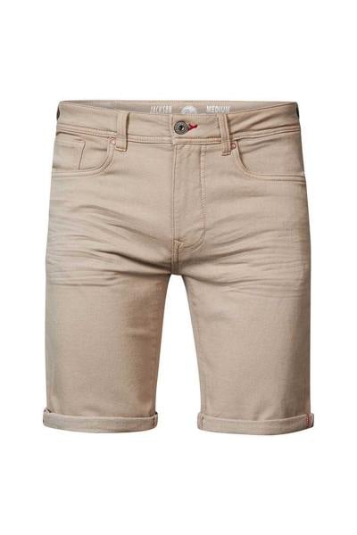 Pantalones cortos slimfit para hombre, color beige