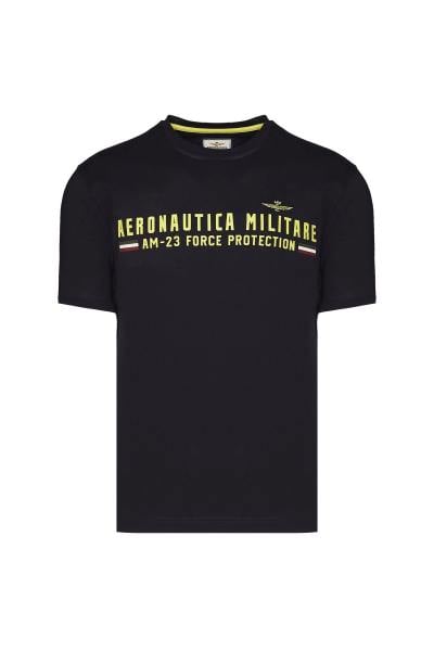 Marineblaues T-Shirt Aeronautica militare