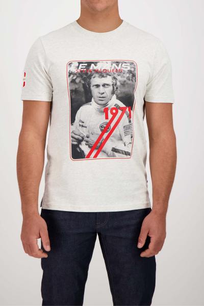 T-shirt ecru da uomo Steve McQueen 1971
