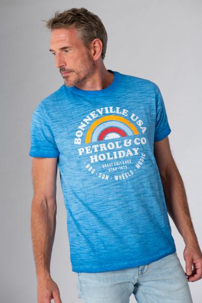 T-shirt Bonneville USA bleu électrique