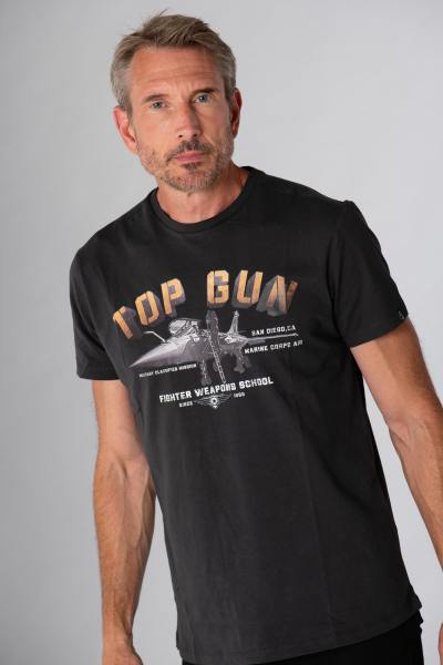 Tee-shirt anthracite top gun