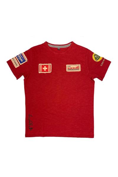 T-shirt rouge Ollon-Villars 1962
