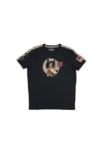T-shirt Speed Wolf Racer carbone