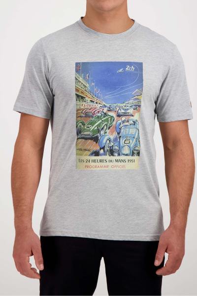T-shirt homme gris 24 heures du Mans 1951