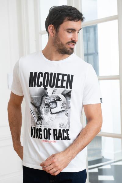 Camiseta McQueen King of Race blanca