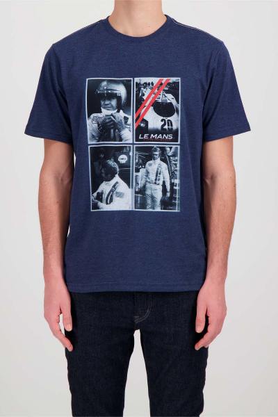 T-shirt imprimé Steve McQueen film "Le Mans"