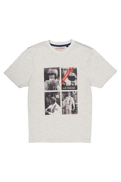 T-shirt Homme Zara Graphique Steve McQueen - Taille L, Noir, 100% Coton, Occasion En Parfait état
