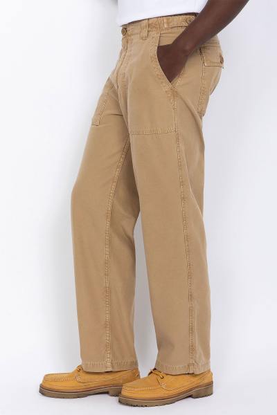 Pantalon en coton beige