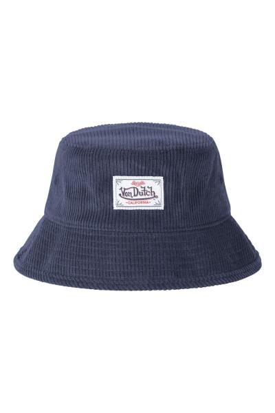 Blauer „Bob“-Hut aus Samt