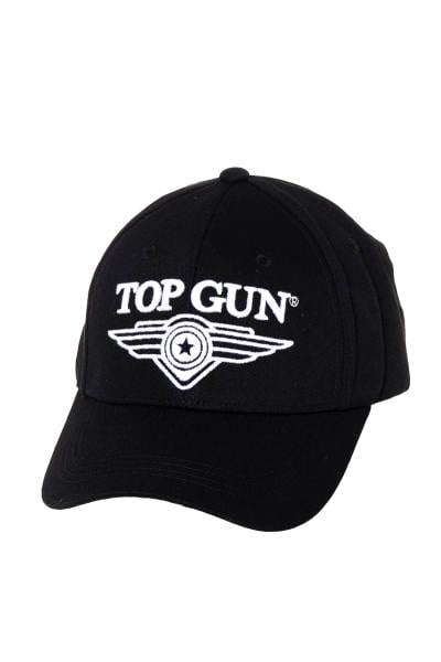 Schwarz-weiße Top-Gun-Kappe