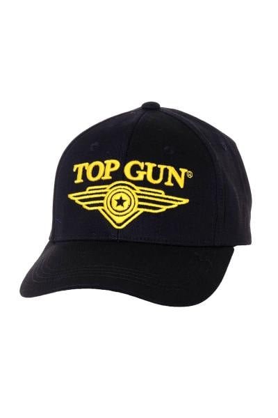 Schwarz-gelbe Top-Gun-Kappe