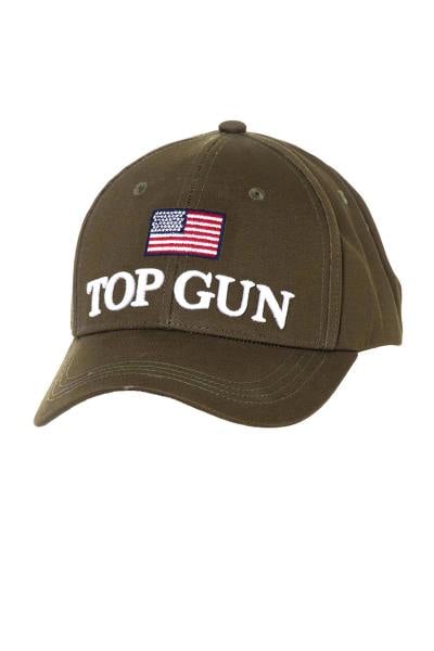 Kappe Top Gun Khaki Amerikanische Flagge