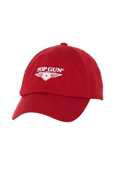 Rote Top-Gun-Kappe