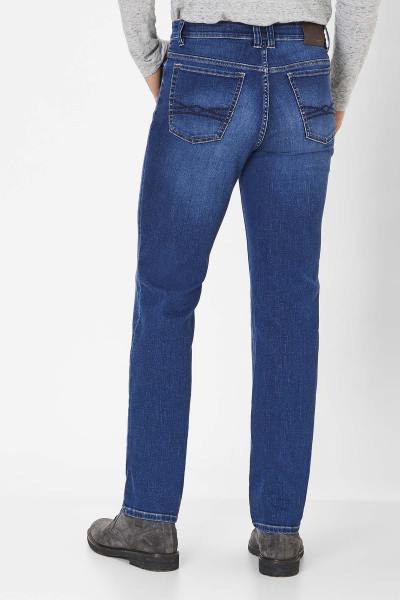 Jeans classici da uomo in cotone blu