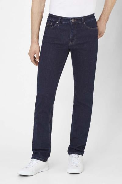 Jeans classici da uomo in cotone dalla vestibilità slim