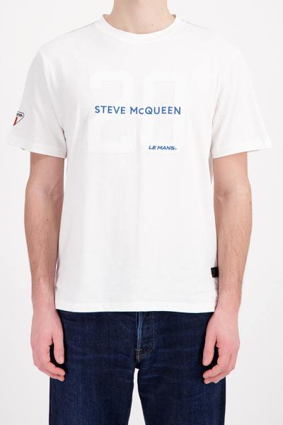 T-shirt manches courtes écru Steve McQueen