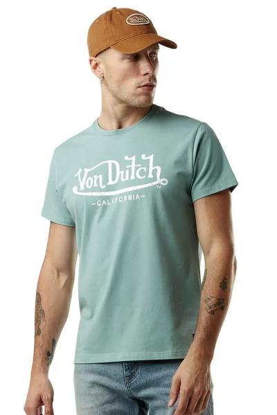 T-shirt en coton turquoise