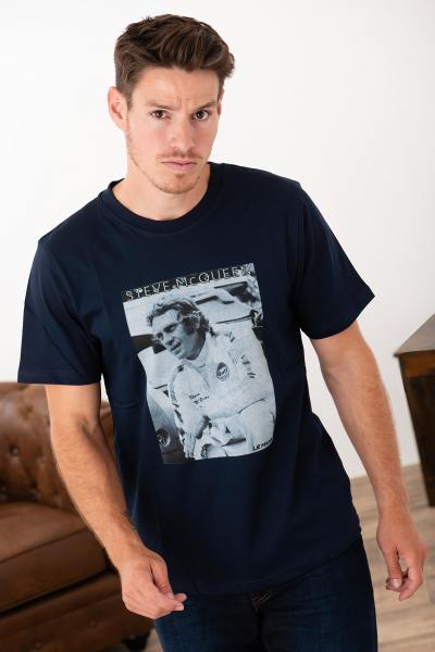 Camiseta de algodón con estampado fotográfico de Steve McQueen