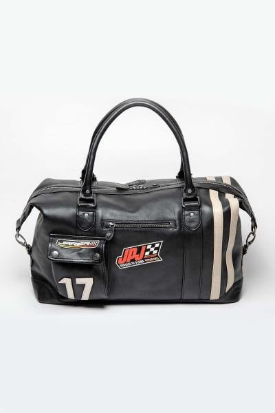 Bolso de viaje Jean Pierre Jarier 48h en piel Negro