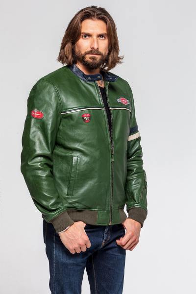 Chaqueta Racer 24 horas Le Mans verde