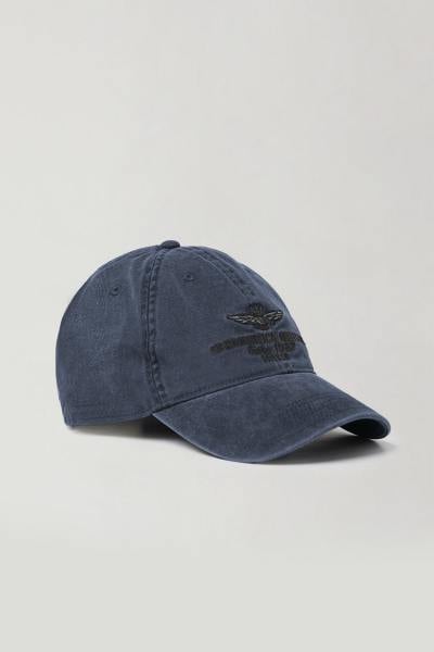 Gorra efecto denim de algodón azul marino