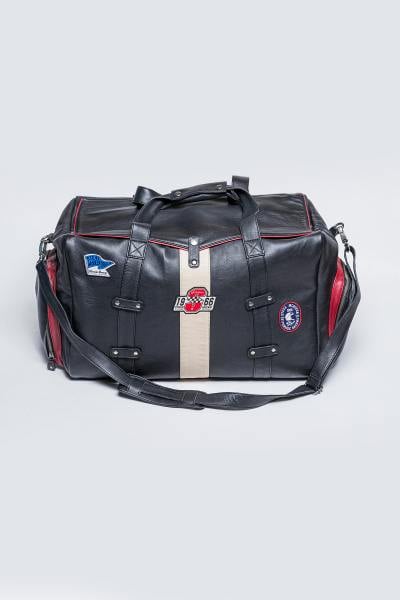 Borsa da viaggio 72h in vera pelle nera