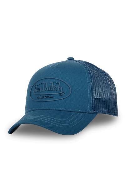 Cappellino trucker blu tono su tono