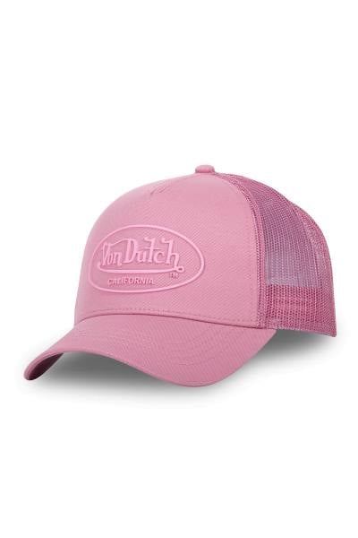 Casquette trucker rose ton sur ton