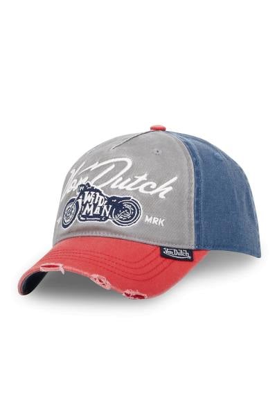 Gorra de béisbol de algodón con estampado motero