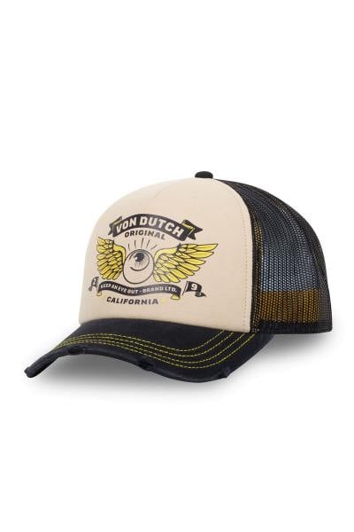 Gorra trucker con ilustración de ojos