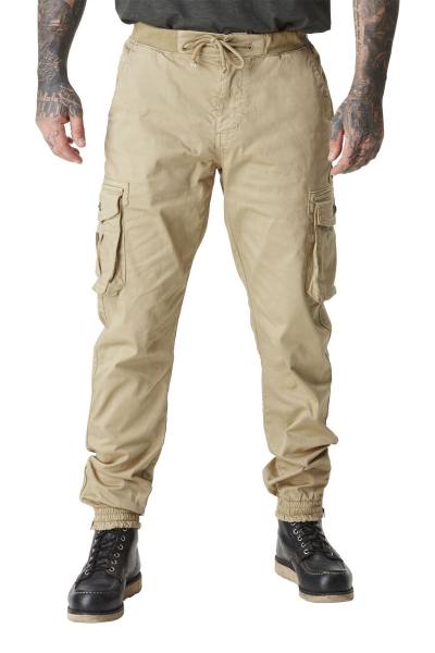 Pantaloni cargo beige da uomo