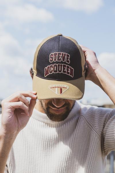 Gorra Steve McQueen negra y caqui