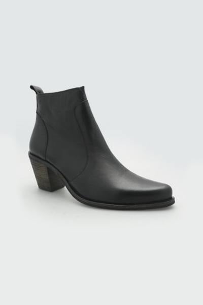 Bottines en cuir noires élégantes