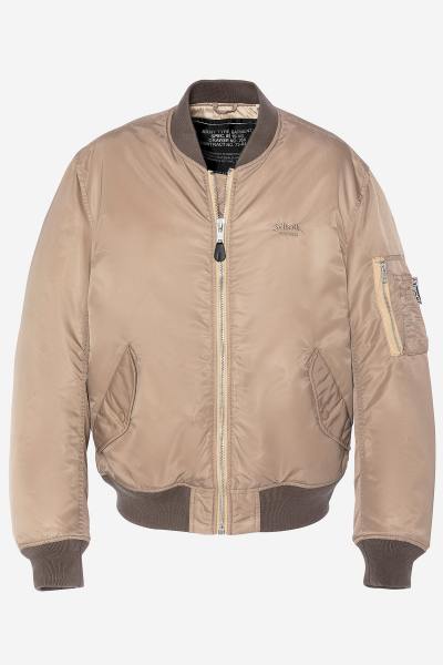 Bomber MA-1 lavato in nylon riciclato color deserto