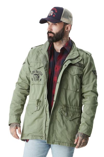 Chaqueta militar de algodón