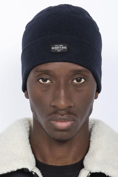 Bonnet bleu marine pour homme