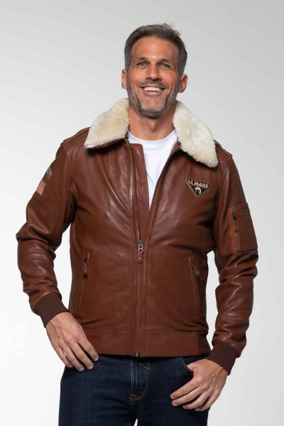 Bomber in pelle tartarugata di Steve McQueen