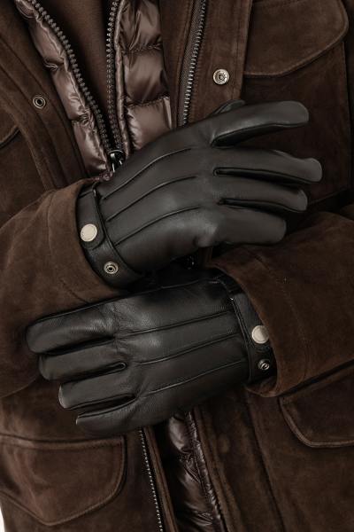 Gants noir en cuir de mouton