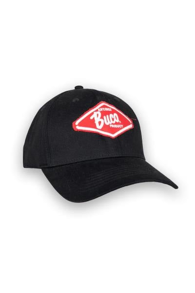 Casquette noir avec logo diamant rouge 