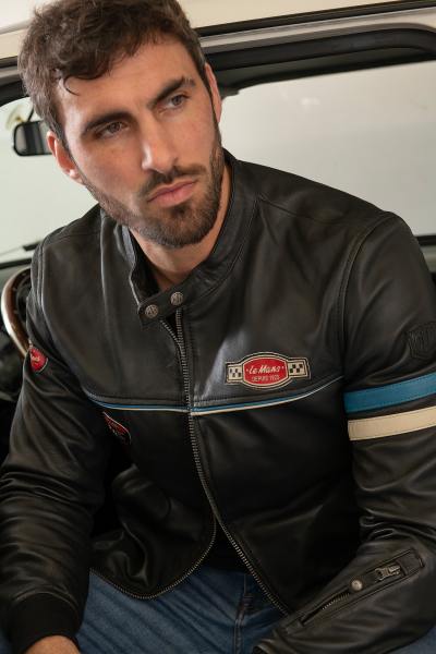 Blouson Racer 24h Le Mans NOIR